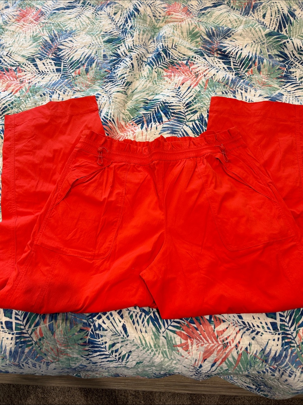 Bright orange Utility Pants from Athleta